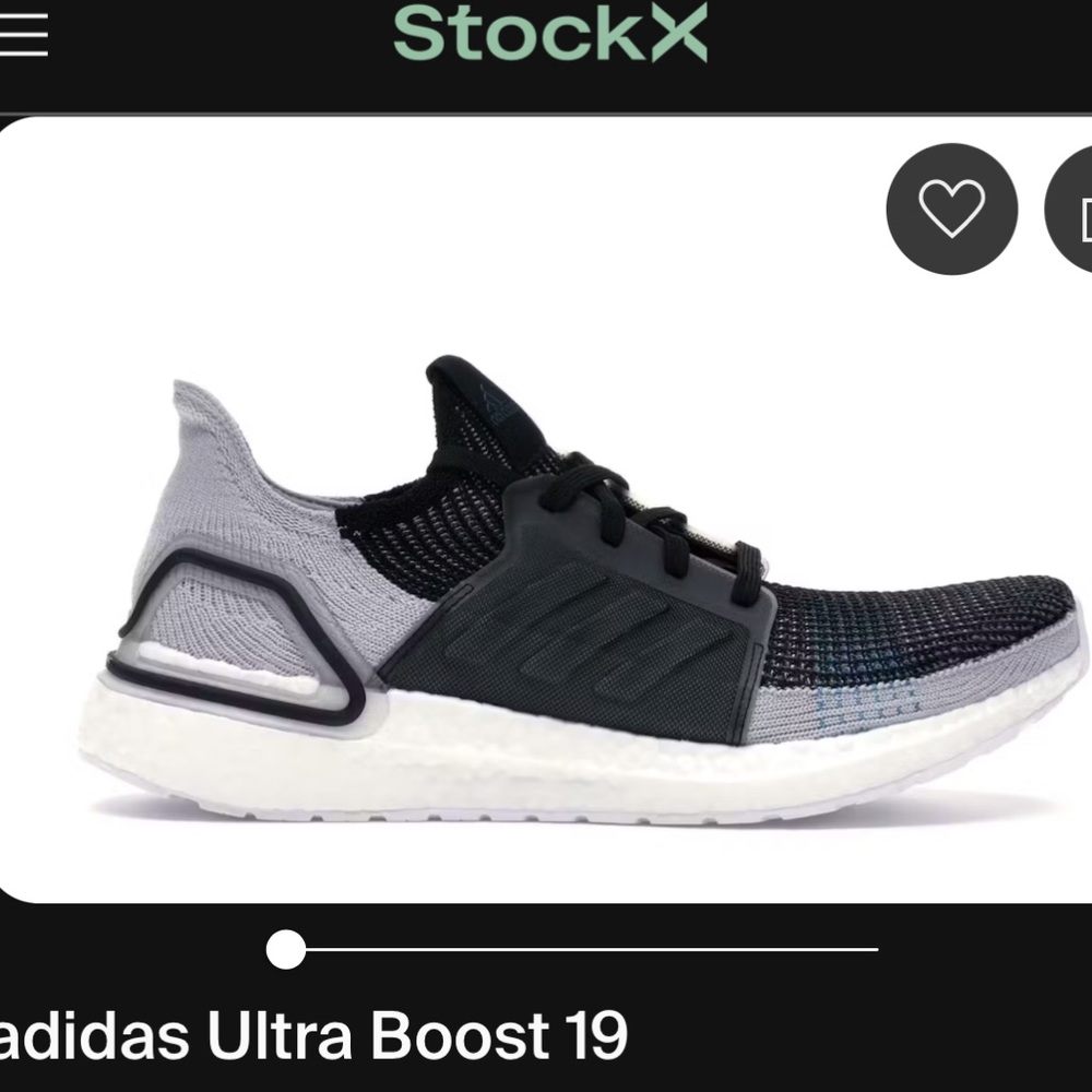 Adidas ultra boost 19 cyan and black